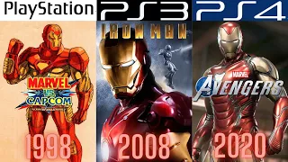 Iron Man PlayStation Evolution PS1 - PS4 (1995-2020)