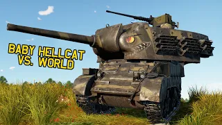 BABY HELLCAT VS. THE WORLD - M8A1 in War Thunder - OddBawZ