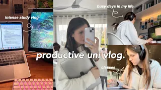 UNI VLOG 🎧 VERY productive days in my life: intense studying, classes & busy student life