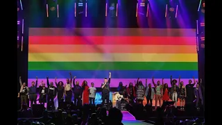 Sara Ramirez performs "Over the Rainbow" at WorldPride 2019 Opening Ceremony NYC