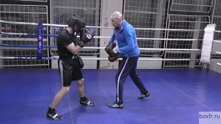 Boxing: unexpected hook with a fake swing