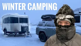 How to Winter Camp in the Airstream Basecamp 20X 🥶