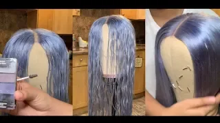 DIY Water Coloring 613 Hair | Icey Gray | Sam iam