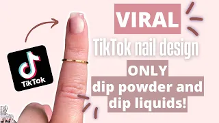 VIRAL TikTok optical illusion French ombré nail trend (ONLY dip powder and dip powder liquids)