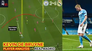 Kevin De Bruyne VS Real Madrid / Player Analysis / What Roles Did Guardiola Ask Him To Do?