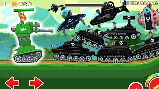 Hills Of Steel - Tank TOWER vs All BOSSES Walkthrough Android Gameplay