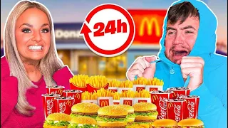 ORDERING whatever the person IN FRONT ORDERS FOR 24 HOURS MCDONALDS EDITION *GOES WRONG*