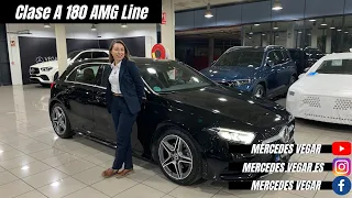 Clase A 180 AMG Line, Negro Cosmos. Vehículo usado con la Garantía de Mercedes-Benz Certified.