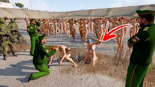 🔴 LUCKY! 97 kidnapped Ukrainian Women found naked in dry pool with 3 Russian generals - ARMA 3