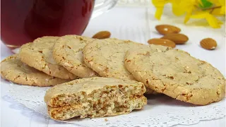 Самый простой рецепт миндального печенья 🍪 3 ингредиента, 20 минут и вкусное домашнее печенье готово