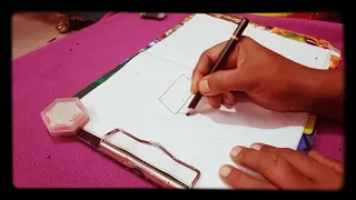 Part- 16 How to draw house near the river  landscape easily...