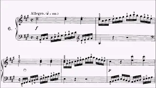 RCM Piano 2022 Grade 9 Etude No.8 Czerny Etude in A Op.636 No.6 Sheet Music