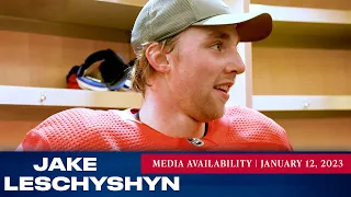 New York Rangers: Jake Leschyshyn Pregame Media Availability | Jan. 12, 2023