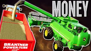 Our First Harvest With The New Combine Rags To Riches Ep 20 Farming Simulator 22