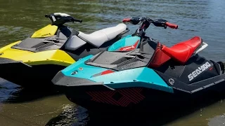 JETSKIING Extreme Fun - New Seadoo SPARK vs Seadoo TRIXX (HD)