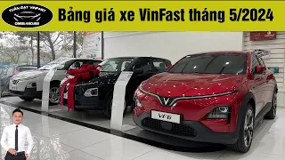 Bảng giá xe VinFast tháng 5/2024 - Giá xe VinFast mới nhất | Tuấn Đạt VinFast