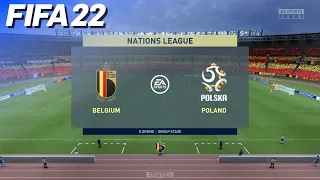 FIFA 22 - Belgium vs. Poland | Nations League