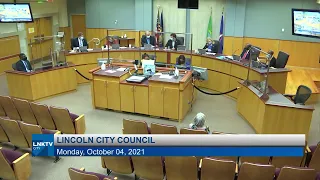 Lincoln City Council Meeting October 4, 2021