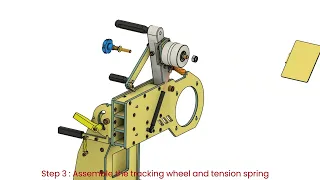 Step-by-Step Tilting Belt Grinder 3D Assembly Animation (4K UHD)
