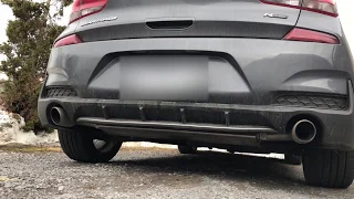 Hyundai Elantra GT N-Line 2019 stock Exhaust sound cold start