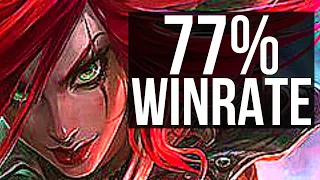 KATARINA vs MALZAHAR (MID) | 77% winrate, Legendary, 18/6/13 | BR Master | v10.24