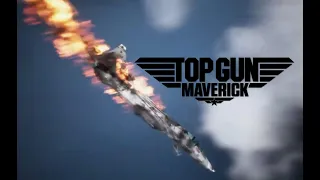 MAVERICK F-14 SHOOTING DOWN ENEMY SU-57--ACE COMBAT 7 TOP GUN DLC