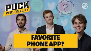 NHL Stars Reveal Their Favorite Phone Apps | Puck Personality