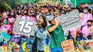 15 MILLION Subs Celebration!! (School Surprise!) | Ranz and Niana