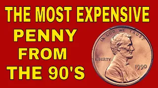 The most valuable penny from the 1990's! Rare pennies worth money, coins to look for!