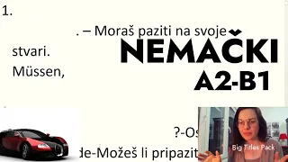 NEMAČKI A2- B1 REČ PO REČ REČENICA - NAJEFIKASNIJI NAČIN UČENJA JER IMATE DOSTA VREMENA DA ZAPAMTITE