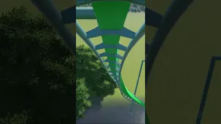 AWESOME Inverted Roller Coaster POV😲 #rollercoaster #planetcoaster #shorts