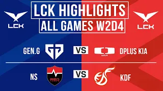 LCK Highlights ALL GAMES Week 2 Day 4 | LCK Spring 2024