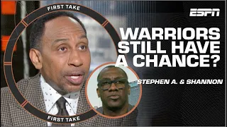 Stephen A. & Shannon Sharpe AGREE on the Warriors’ playoff hopes 🍿 | First Take