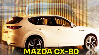 New 2023 2024 Mazda CX-80: Plug-in Hybrid SUV Exterior, Interior