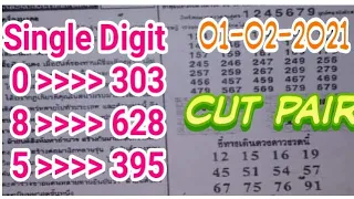 3up single digit for 01-02-2021 | Cut pair discussion.