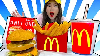 LILY BUILDS HER OWN MCDONALD’S AT HOME TO MAKE THE WORLD’S LARGEST BIG MAC & HAPPY MEAL BY SWEEDEE