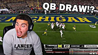 A QB DRAW ON 4TH & GOAL?! #4 Alabama vs #1 Michigan Highlights | 2024 Rose Bowl Highlights Reaction!