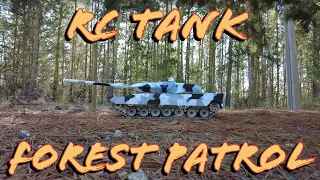 RC Tank Forest Patrol with FPV ASMR - Heng Long German Leopard 2A6 Winter Camo Professional 1/16