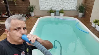 QUE MENTIRA LIMPAR  PISCINA SEM GASTAR ENERGIA? - COMO ASPIRAR PISCINA SEM LUZ - DICAS PISCINA LIMPA