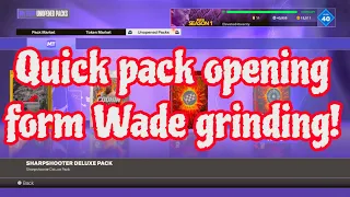 NBA 2K24 myteam, opening packs that I got from the Dwyane Wade grind.