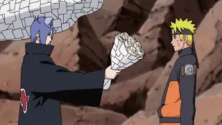 Konan le regala flores a Naruto - Konan abandona Akatsuki