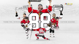 Blackhawks play emotional Patrick Kane tribute video for fans at United Center | NBC Sports Chicago