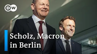 Germany's Scholz hosts French President Macron for Ukraine talks | DW News