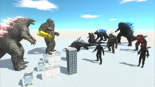 Evolved Godzilla and Kong stop the Army of Darkness Kaiju Monster Strike