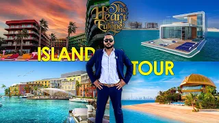LAKSHADWEEP OF DUBAI | COMPLETE HEART OF EUROPE TOUR | WORLD ISLAND IN DUBAI |4K PRIVATE ISLAND TOUR