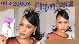 Y2K Inspired Spiked Flipped Ponytail | 2000's Aesthetic