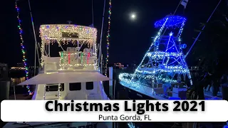 Christmas Lights in Punta Gorda 2021 | Fishermans Village #christmas #puntagorda