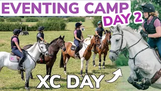 EVENTING CAMP DAY 2  *CROSS COUNTRY DAY* ~ Filming for 'Swipe up, Kick on' with H&C TV