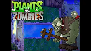 Plants vs Zombies Survival Fog Endless Flags 50-54. PVZ Plus