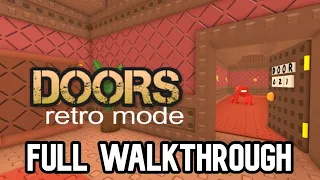 ROBLOX DOORS "RETRO MODE" - FULL WALKTHROUGH (SURVIVE THE DRAKOBLOXXERS)